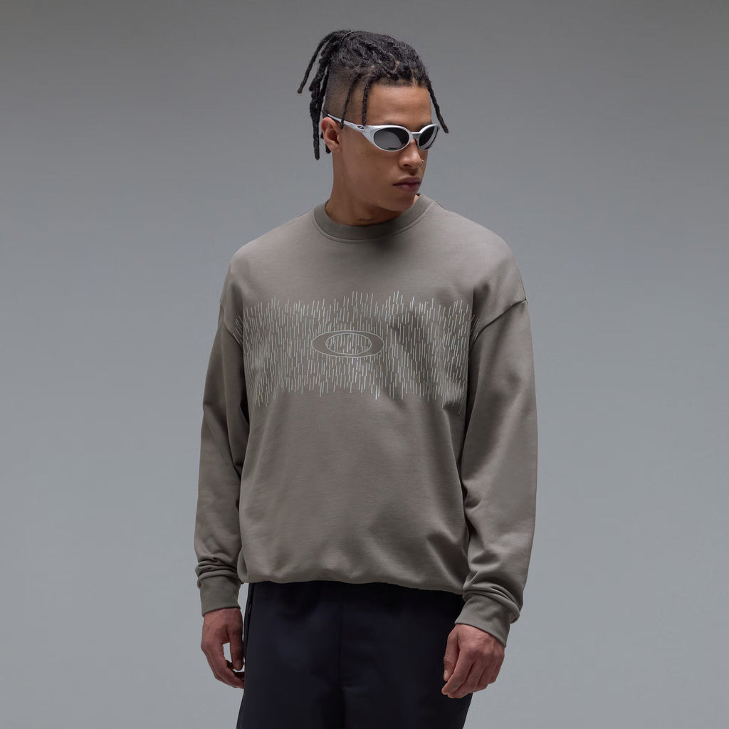 Oakley Men's Rain Camo Crewneck - Gray