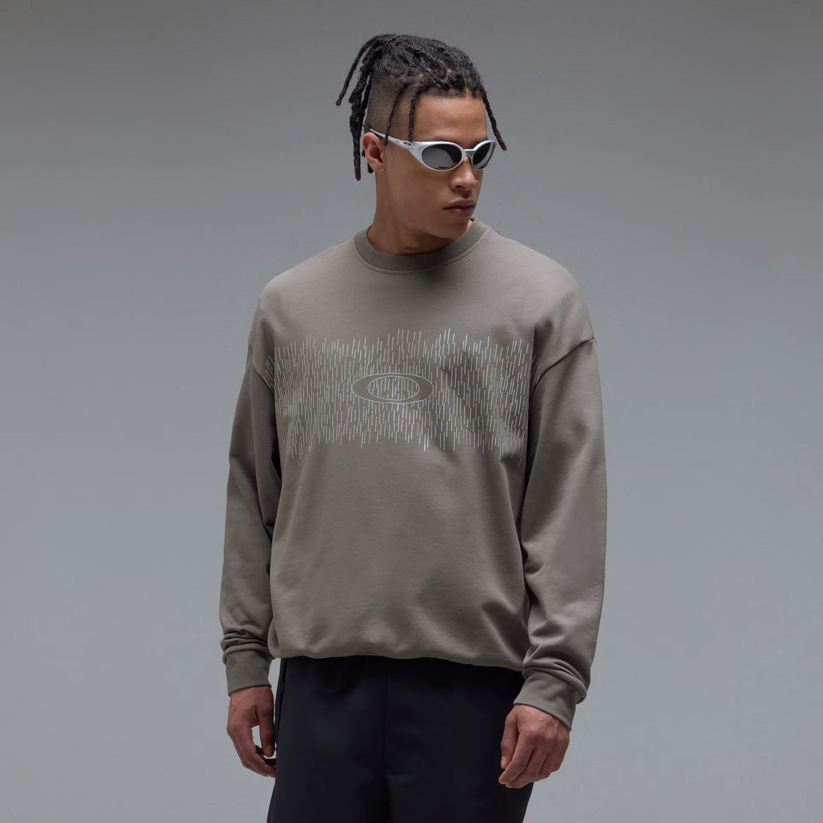Oakley Men's Rain Camo Crewneck - Gray