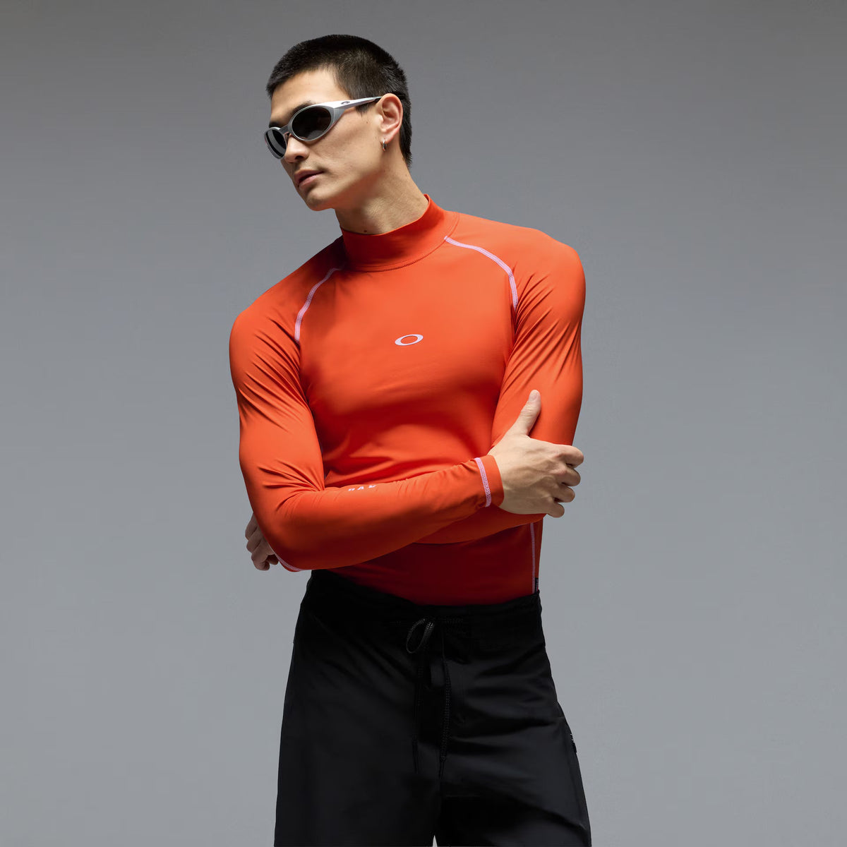 Oakley Men's Rainbow Ls Rashguard - Orange