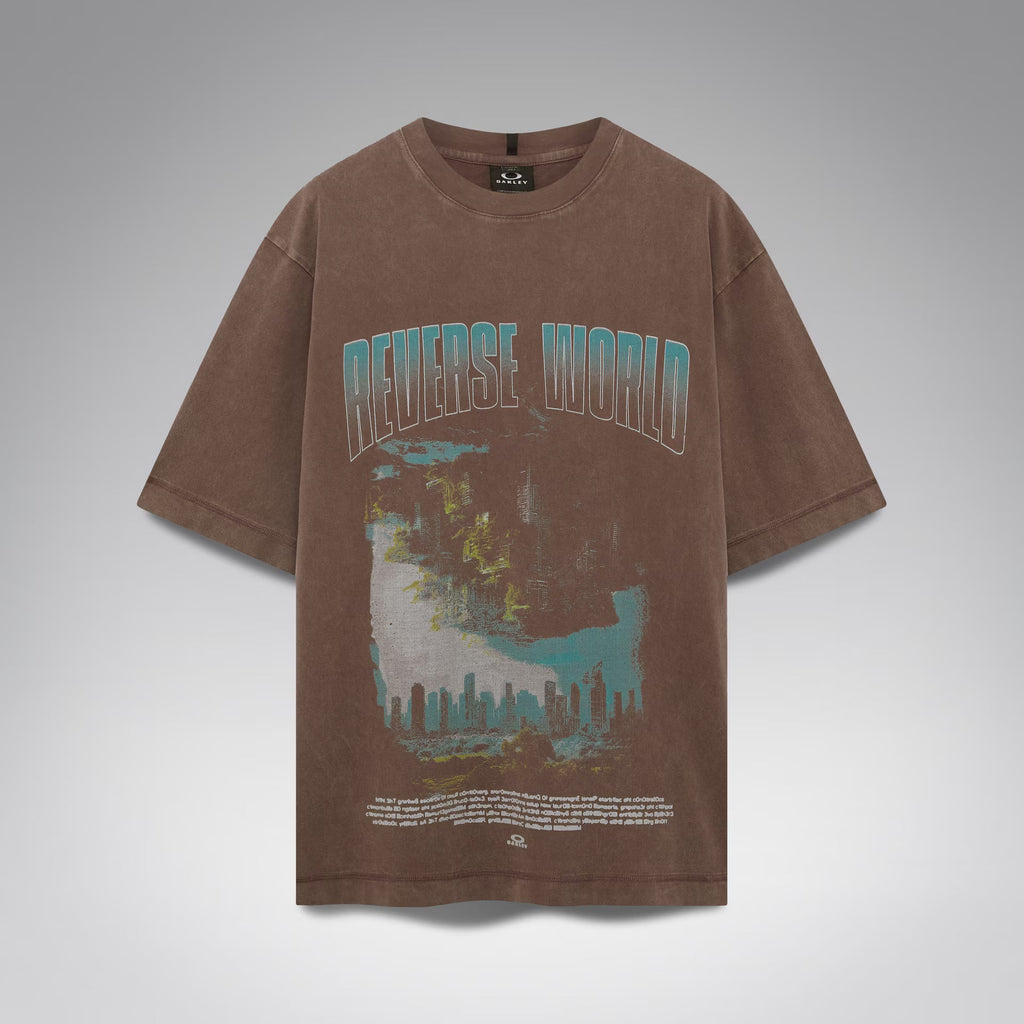 Oakley Men's Reverse World Tee - Dark Umber