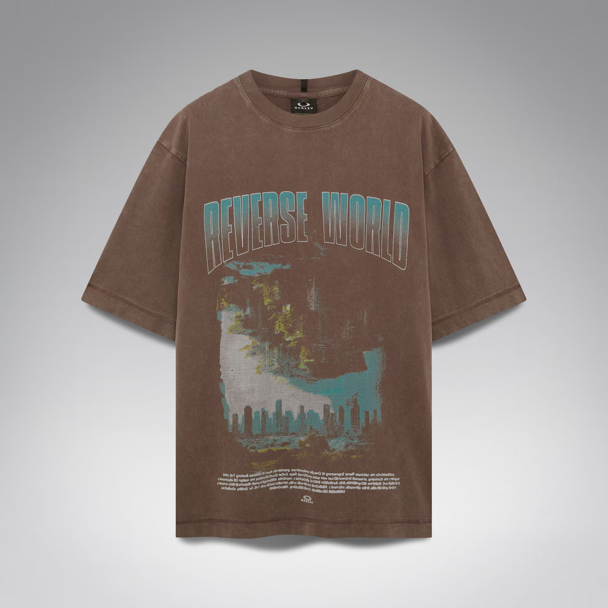 Oakley Men's Reverse World Tee - Dark Umber
