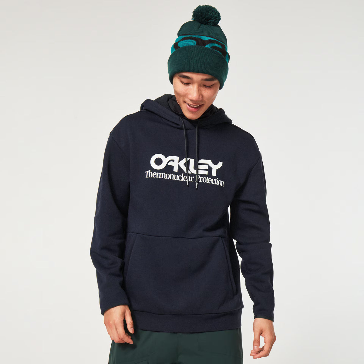 Oakley Men's Rider Long 2.0 Hoodie - Black/White