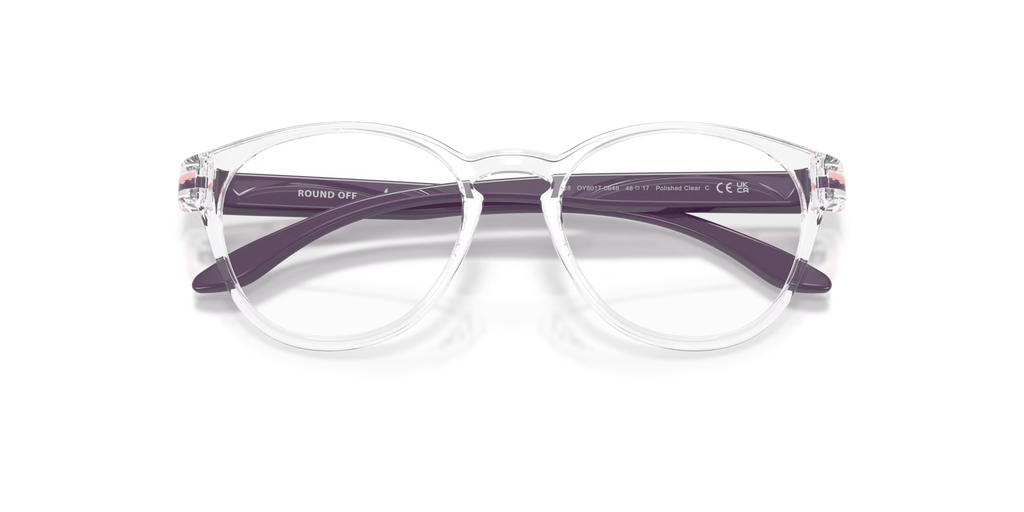 Oakley Men's Round Off (youth Fit) Eyeglasses - Polished Clear