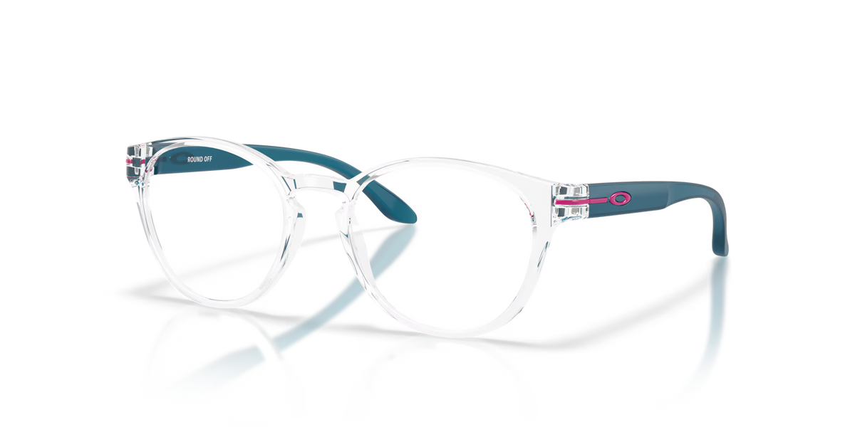Oakley Men's Round Off (youth Fit) Eyeglasses - Polished Clear