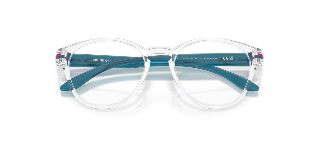 Oakley Men's Round Off (youth Fit) Eyeglasses - Polished Clear