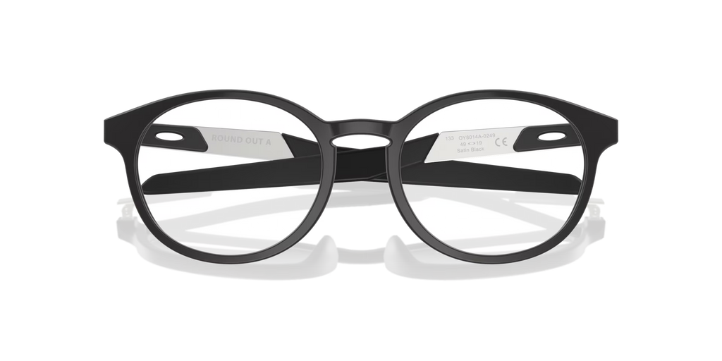 Oakley Men's Round Out (youth - Low Bridge Fit) Eyeglasses - Black
