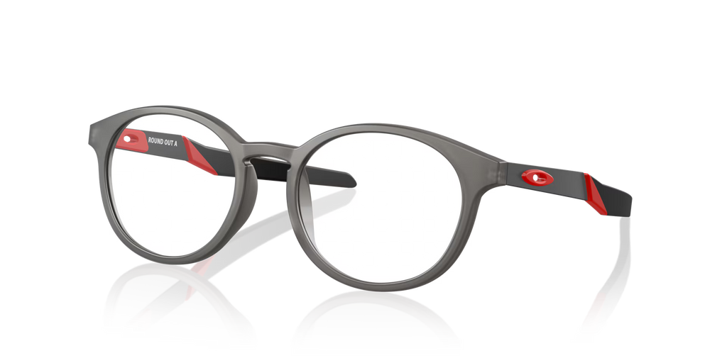 Oakley Men's Round Out (youth - Low Bridge Fit) Eyeglasses - Grey