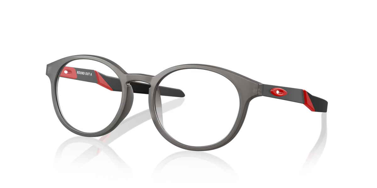 Oakley Men's Round Out (youth - Low Bridge Fit) Eyeglasses - Grey