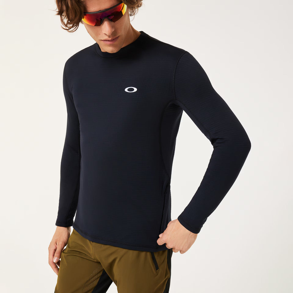 Oakley Men's Seeker Thermal Grid Ls Jersey - Black