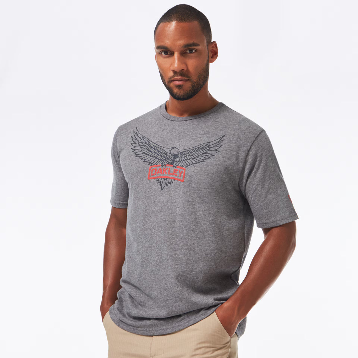 Oakley Men's Si Oakley Eagle Tab Tee - Gray