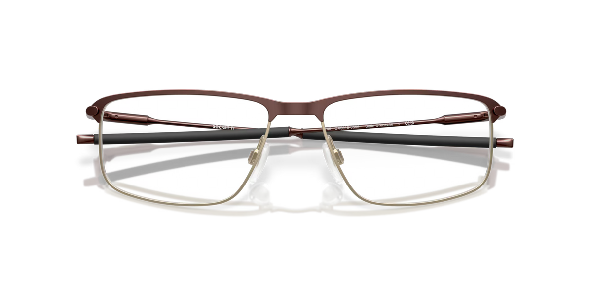 Oakley Men's Socket Ti Eyeglasses - Satin Grenache