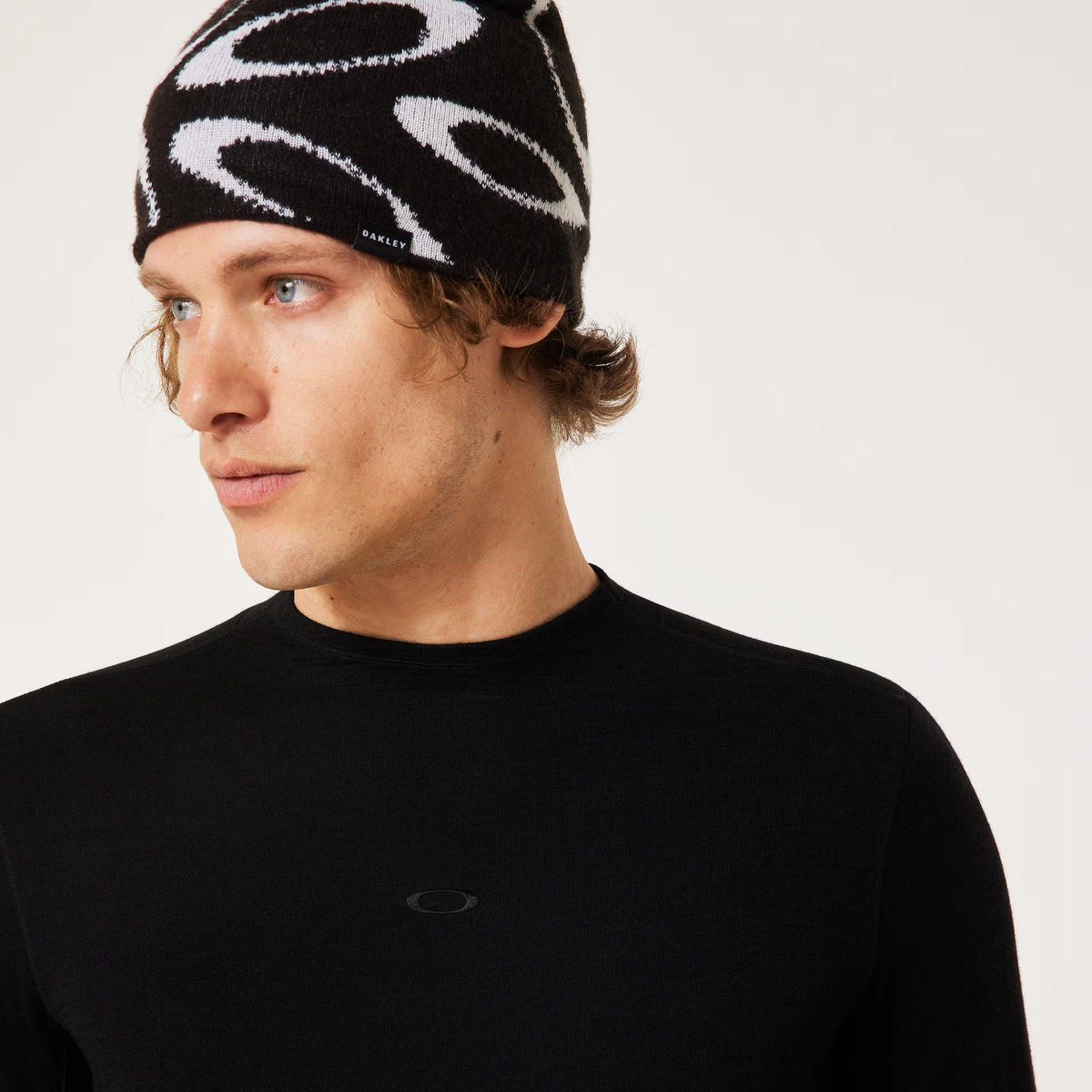 Oakley Men's Spruce Wool Ls Base Layer - Black