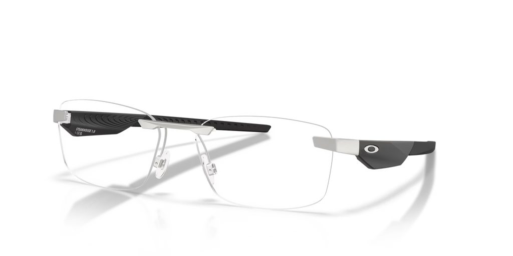 Oakley Men's Steakhouse 1.0 Eyeglasses - Satin Chrome