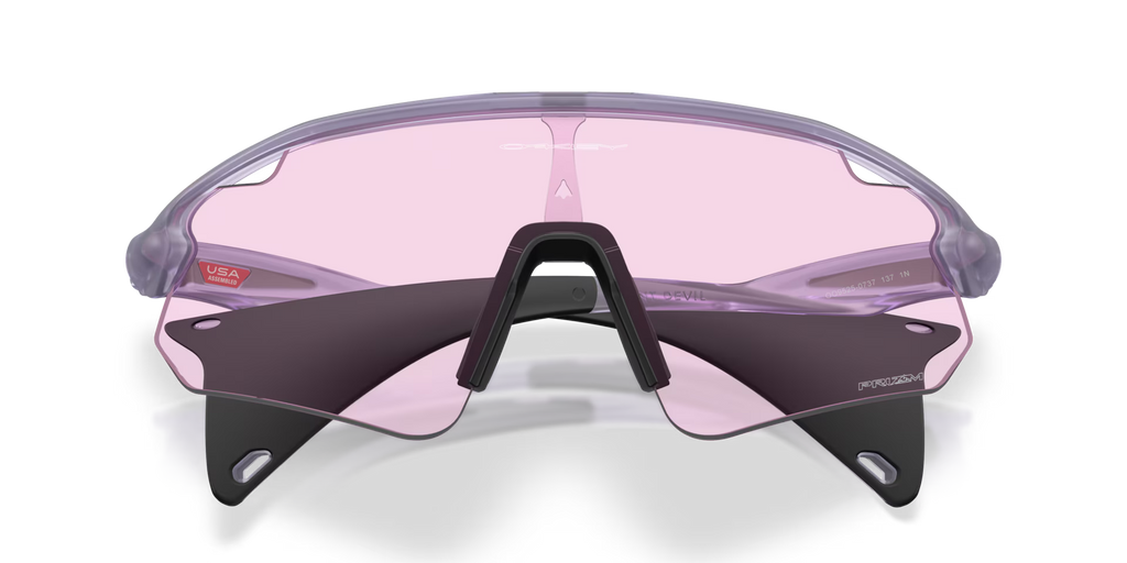 Oakley Men's Stunt Devil (low Bridge Fit) Sunglasses - Transparent Lilac
