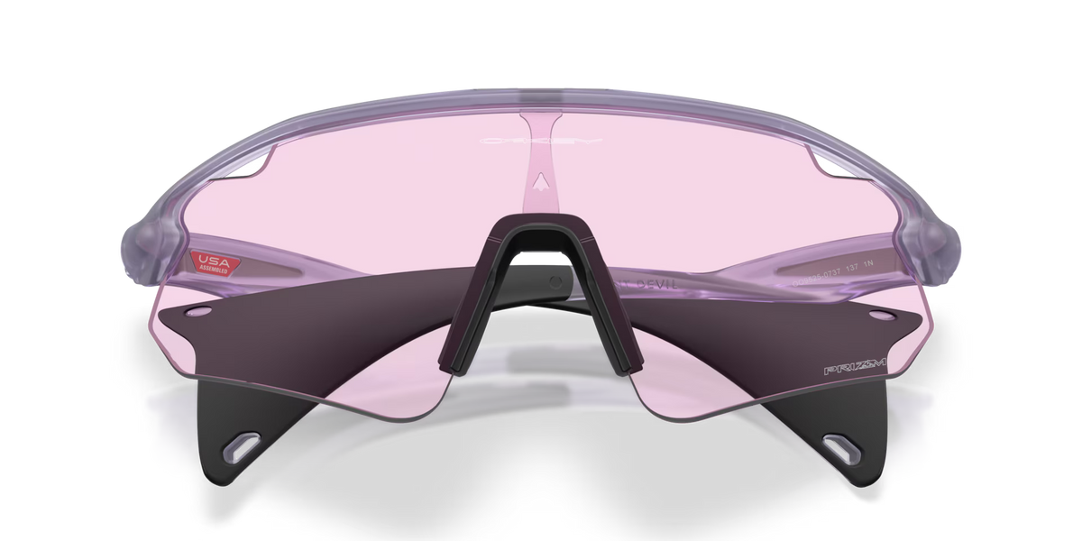 Oakley Men's Stunt Devil (low Bridge Fit) Sunglasses - Transparent Lilac