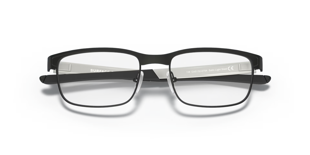 Oakley Men's Surface Plate Eyeglasses - Satin Light Steel