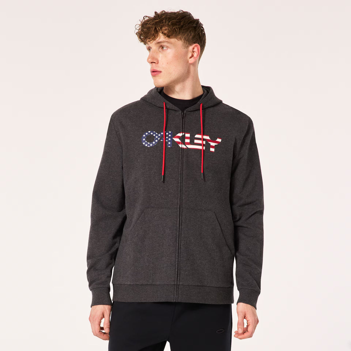 Oakley Men's Teddy Full Zip Hoodie - Gray