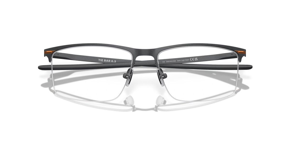 Oakley Men's Tie Bar 0.5 Eyeglasses - Satin Light Steel