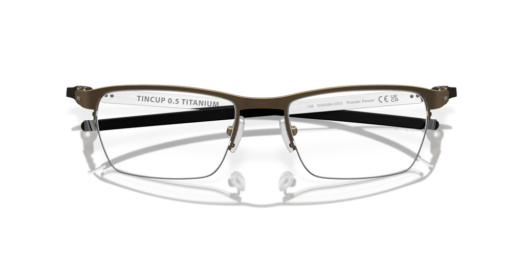 Oakley Men's Tincup 0.5 Ti Eyeglasses - Powder Pewter