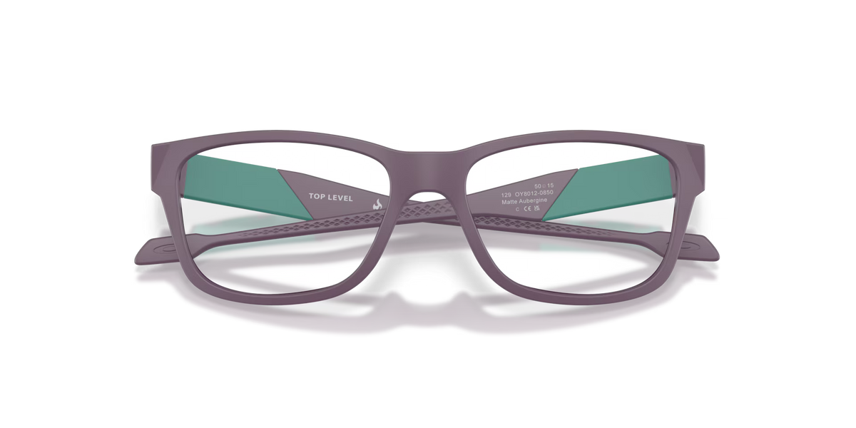 Oakley Men's Top Level (youth Fit) Eyeglasses - Matte Aubergine