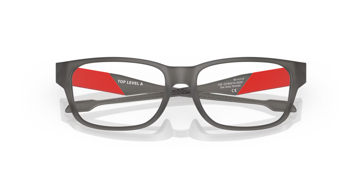 Oakley Men's Top Level (youth - Low Bridge Fit) Eyeglasses - Grey