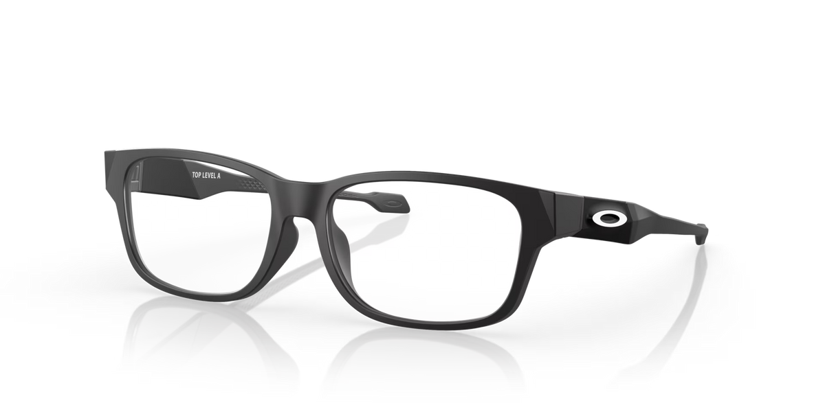 Oakley Men's Top Level (youth - Low Bridge Fit) Eyeglasses - Black