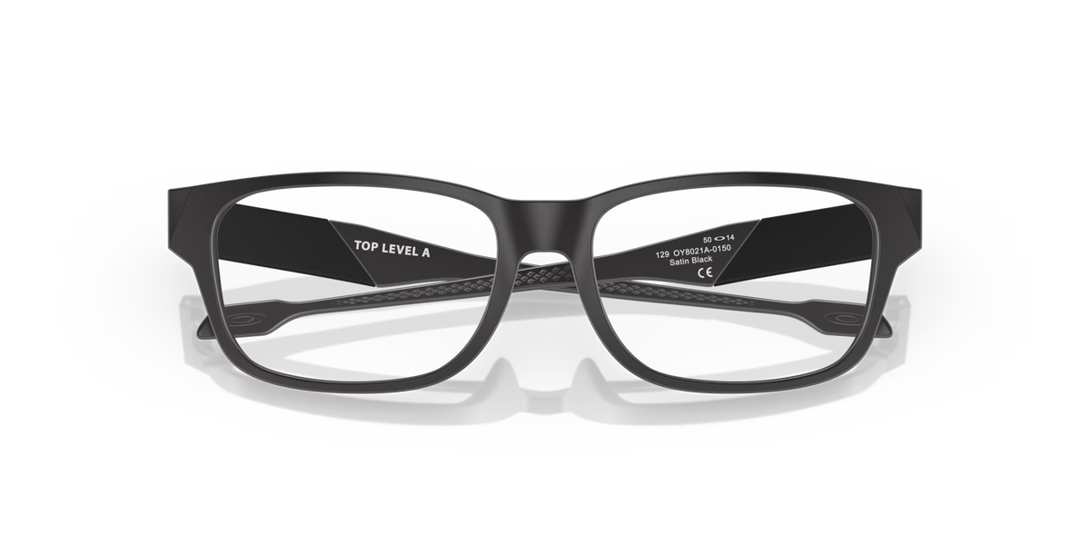 Oakley Men's Top Level (youth - Low Bridge Fit) Eyeglasses - Black