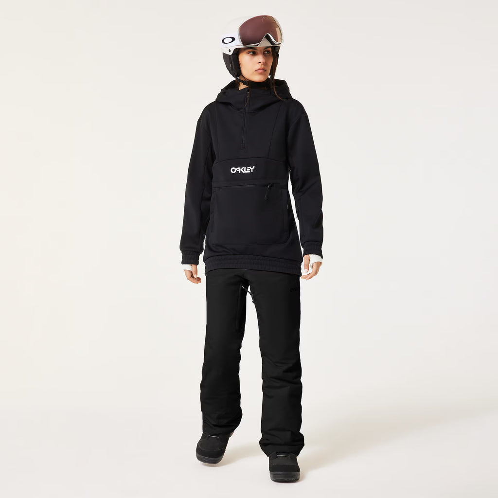 Oakley Men's W.tnp Nose Grab Softshell Hoodie - Black/White