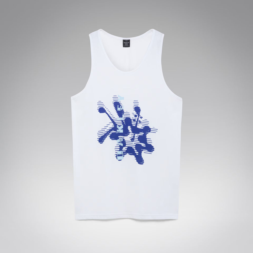 Oakley Men's Waterscape Hibiscus Tank - White