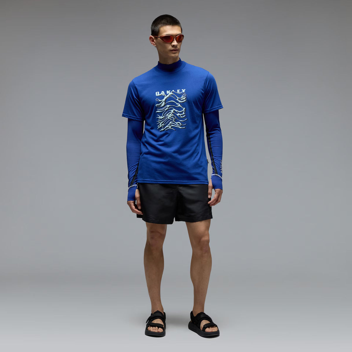 Oakley Men's Waterscape Waves Tee - Blue