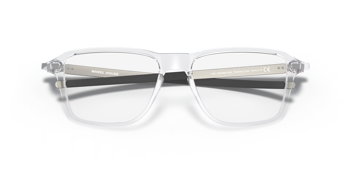 Oakley Men's Wheel House Eyeglasses - Polished Clear