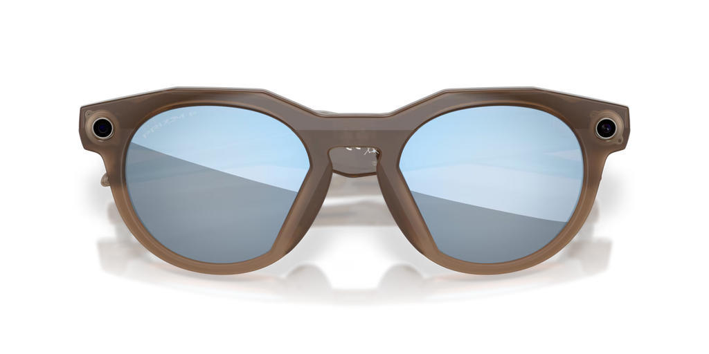 Oakley Meta HSTN AI Performance Glasses Clear Frame - Brown