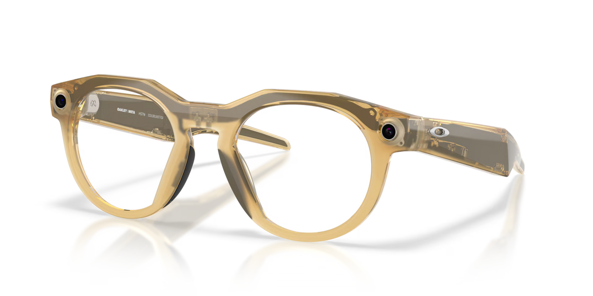 Oakley Meta HSTN AI Performance Glasses Clear Frame - Light Curry