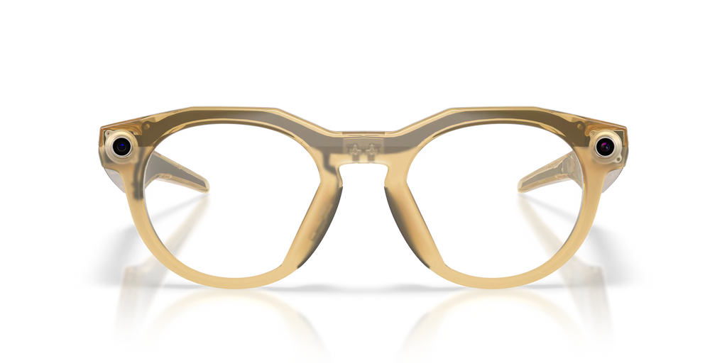 Oakley Meta HSTN AI Performance Glasses Clear Frame - Light Curry