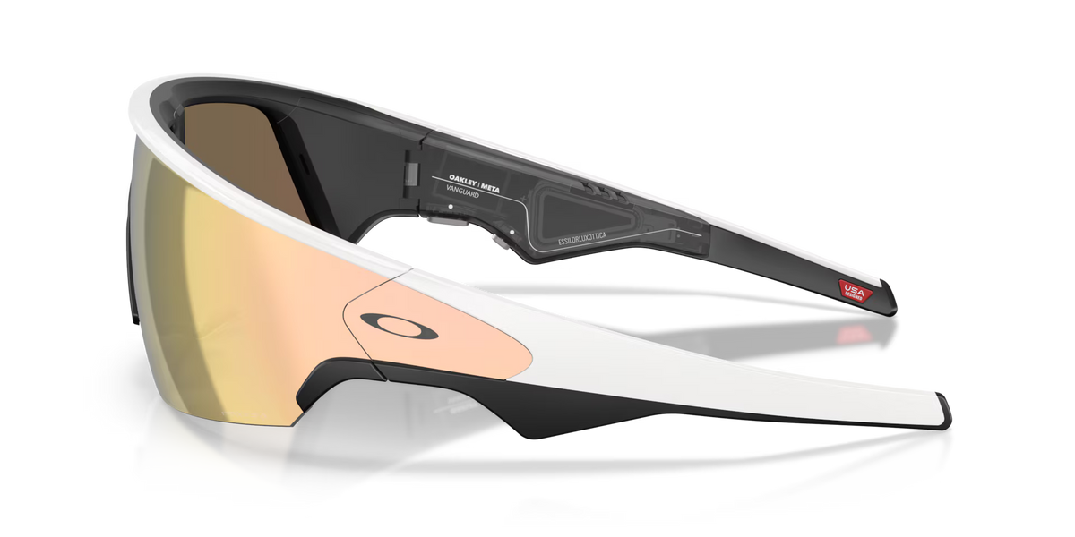 Oakley Meta Vanguard AI Performance Glasses Black Frame - White