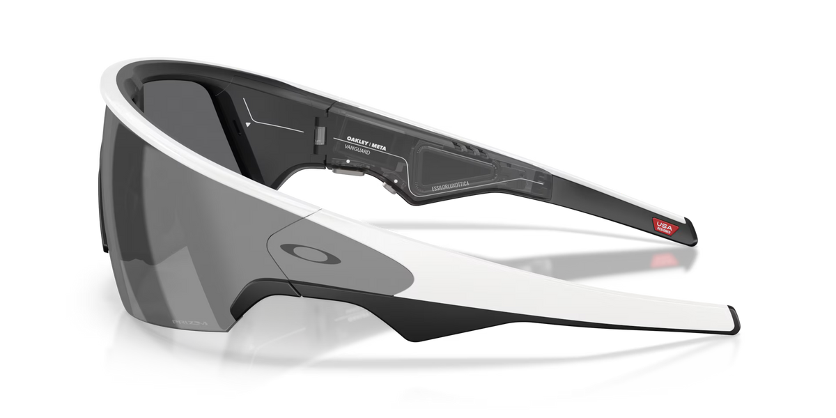 Oakley Meta Vanguard AI Performance Glasses Black Frame - White
