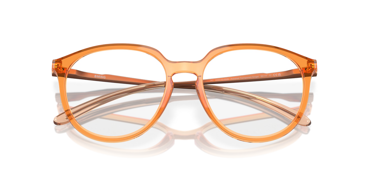 Oakley Women's Bmng Eyeglasses - Polished Transparent Ginger