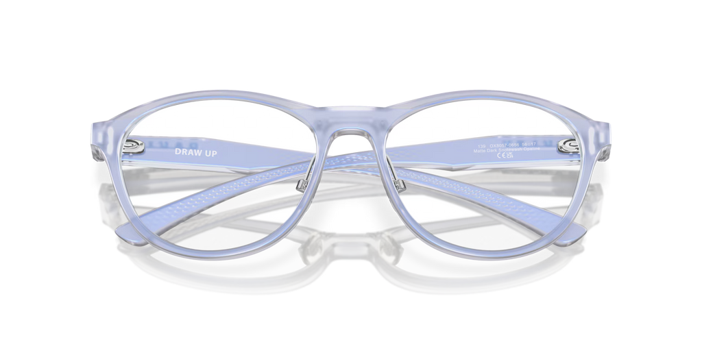 Oakley Women's Draw Up Eyeglasses - Matte Dark Stonewash Opaline