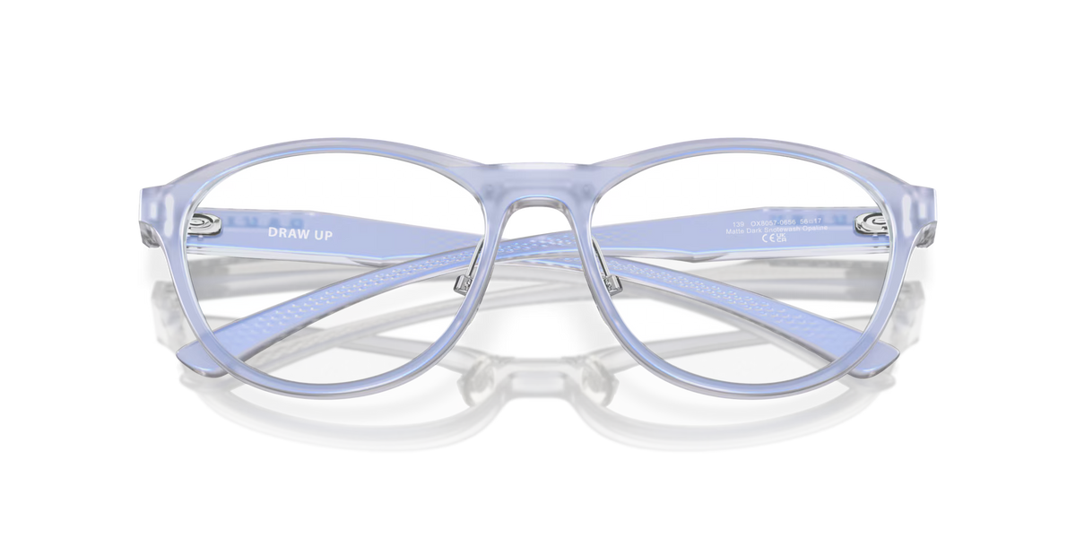 Oakley Women's Draw Up Eyeglasses - Matte Dark Stonewash Opaline