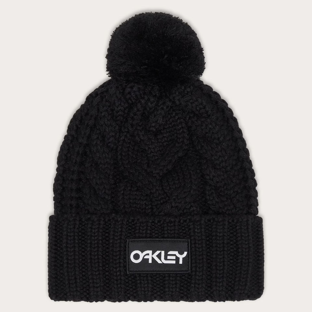 Oakley Women's Harper Pom Beanie - Black/White