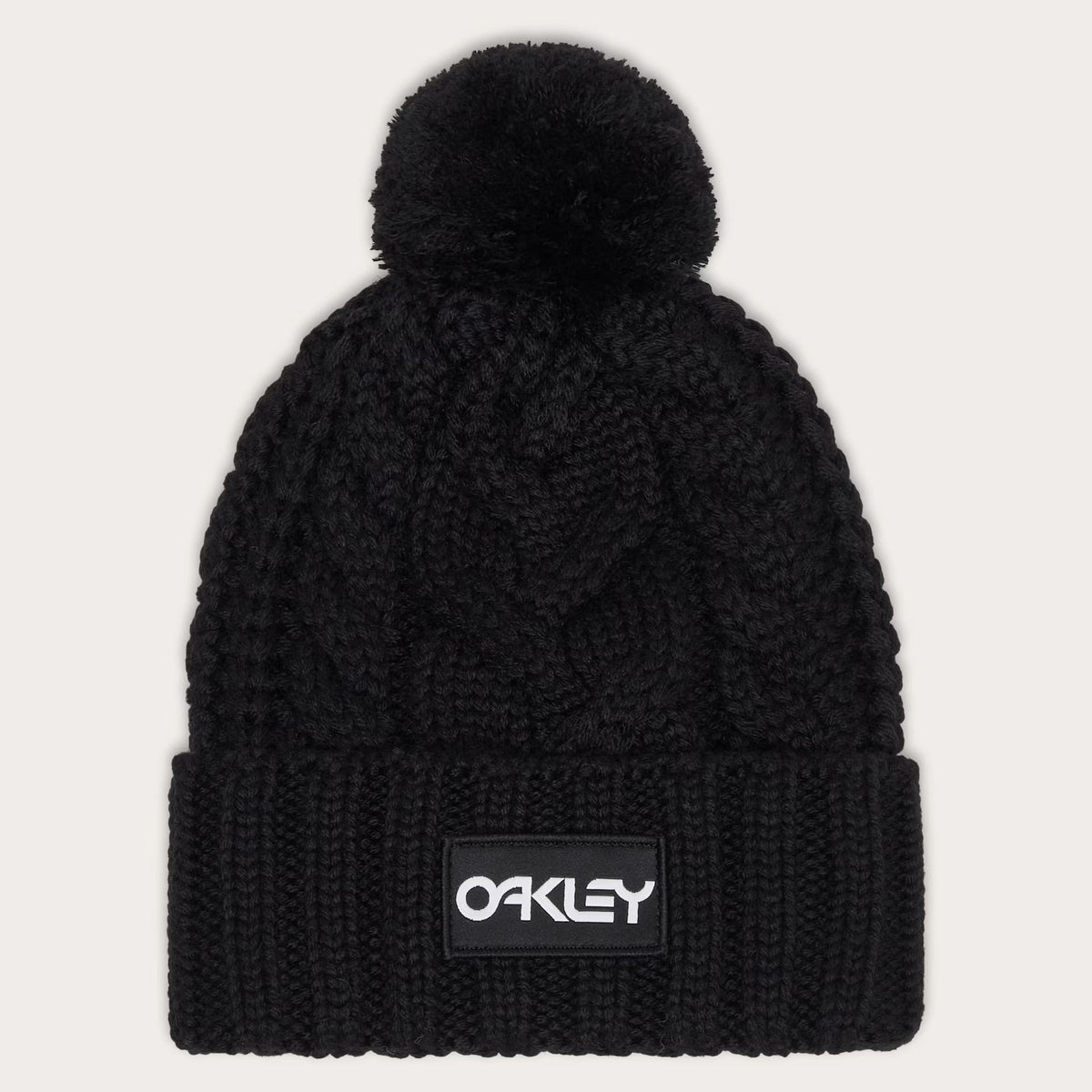 Oakley Women's Harper Pom Beanie - Black/White