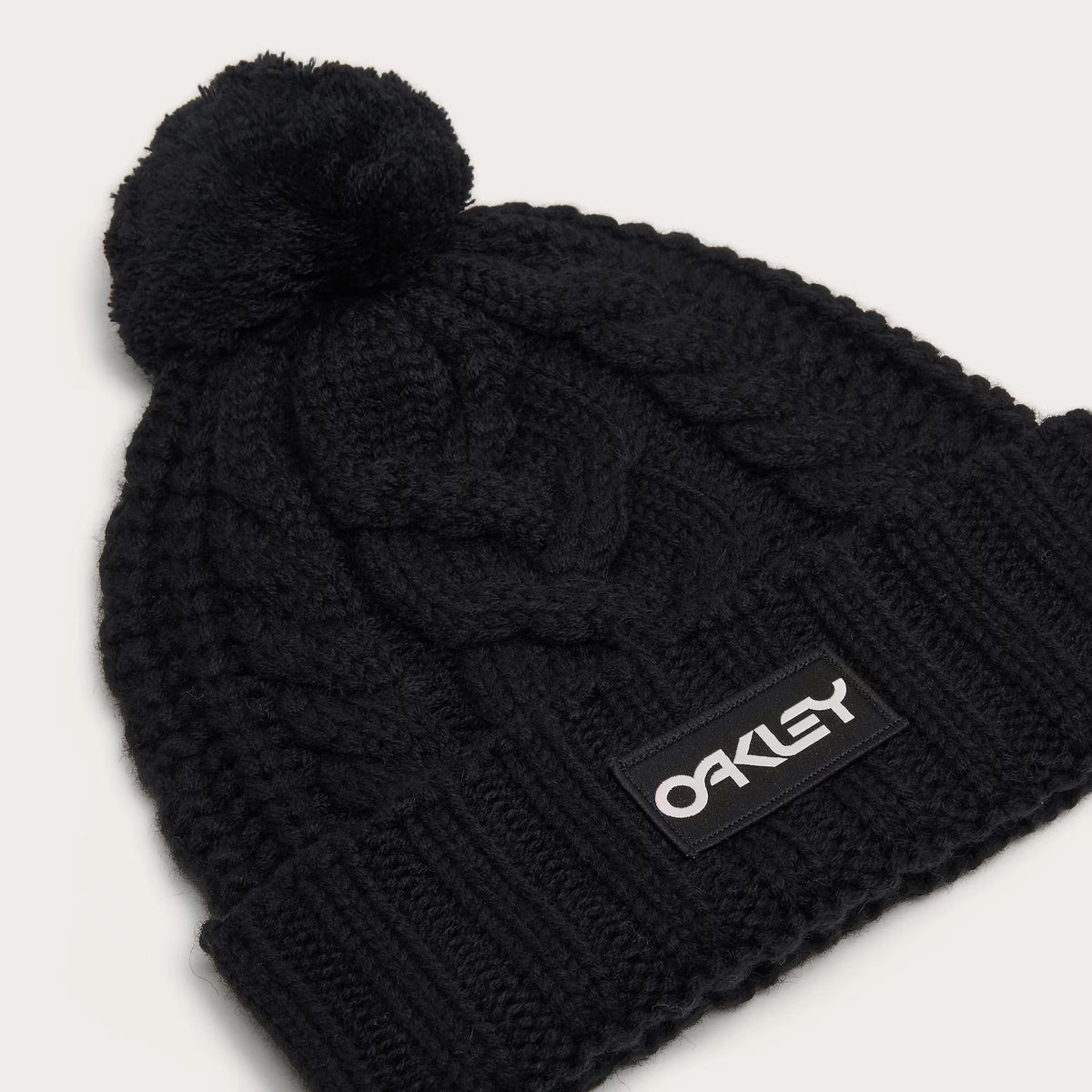 Oakley Women's Harper Pom Beanie - Black/White