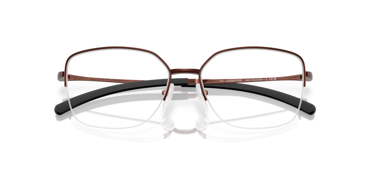 Oakley Women's Moonglow Eyeglasses - Satin Grenache