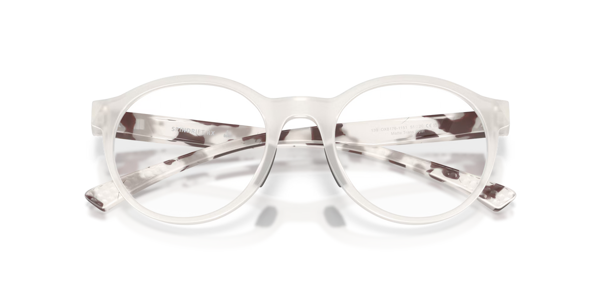 Oakley Women's Spindrift Eyeglasses - Matte Transparent Opaline
