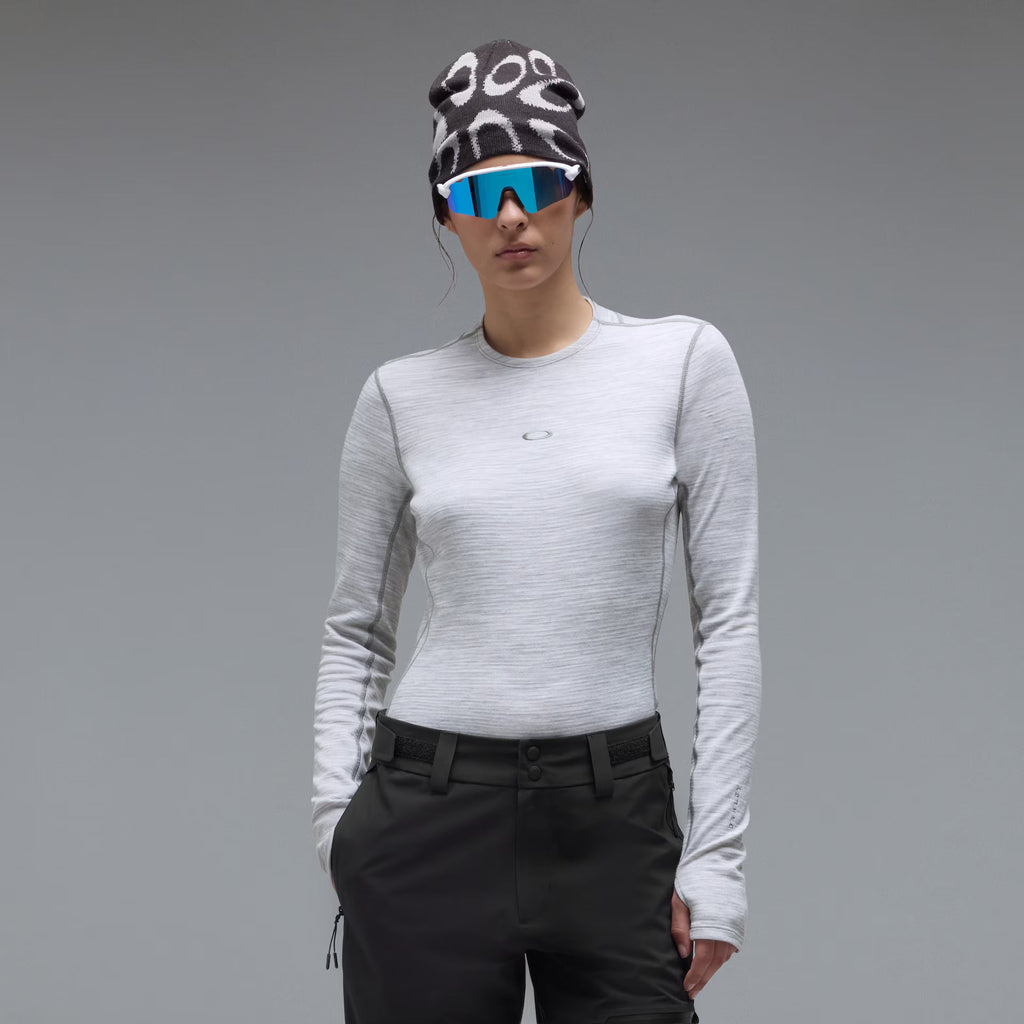 Oakley Women's W. Spruce Wool Ls Base Layer - Cement Melange